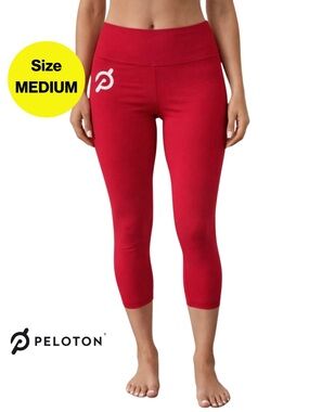 2/for $20 🪩 PELOTON Bright Cherry Red Performance Leggings (Women’s Medium)
